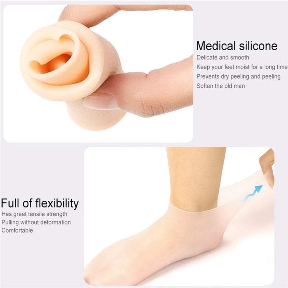 Moisturizing Socks, Pedicure Socks for Repairing Dry Feet, Cracked Heel and Softening Rough Skin. ( 2 pieces)